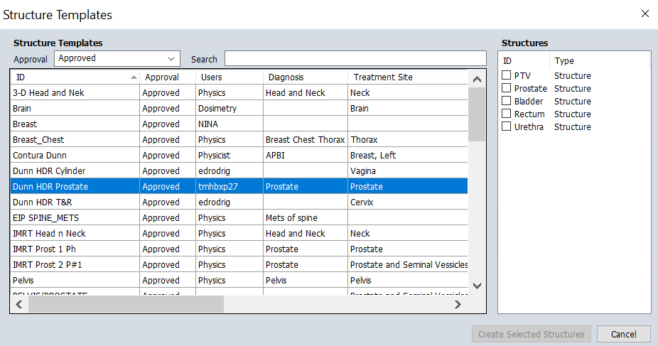 Prostate Structures