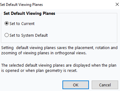 Default Viewing Planes